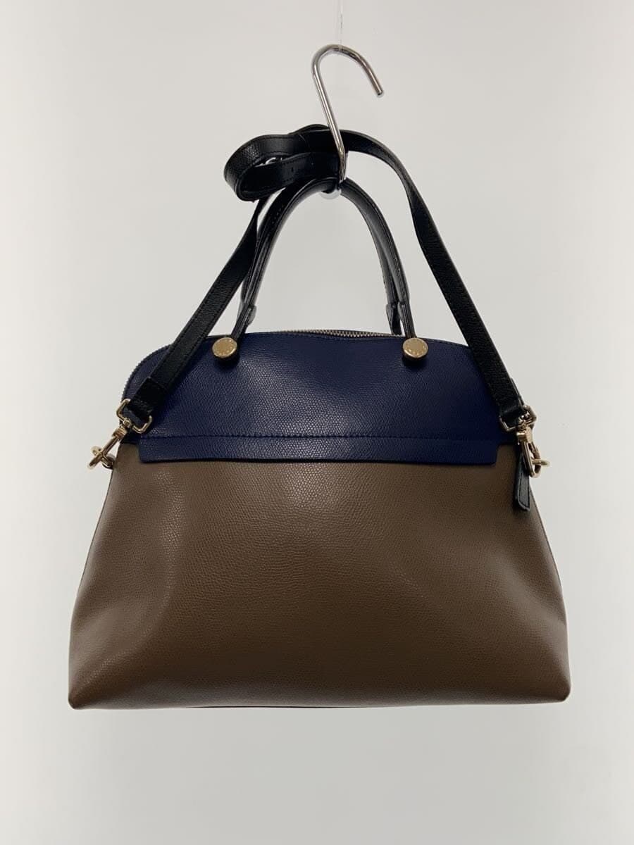 FURLAPiper Handbag Leather NVY 3