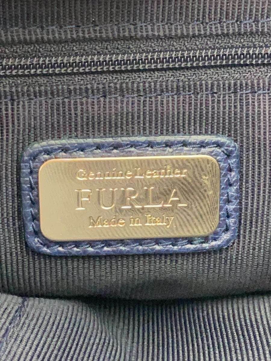 FURLAPiper Handbag Leather NVY 5