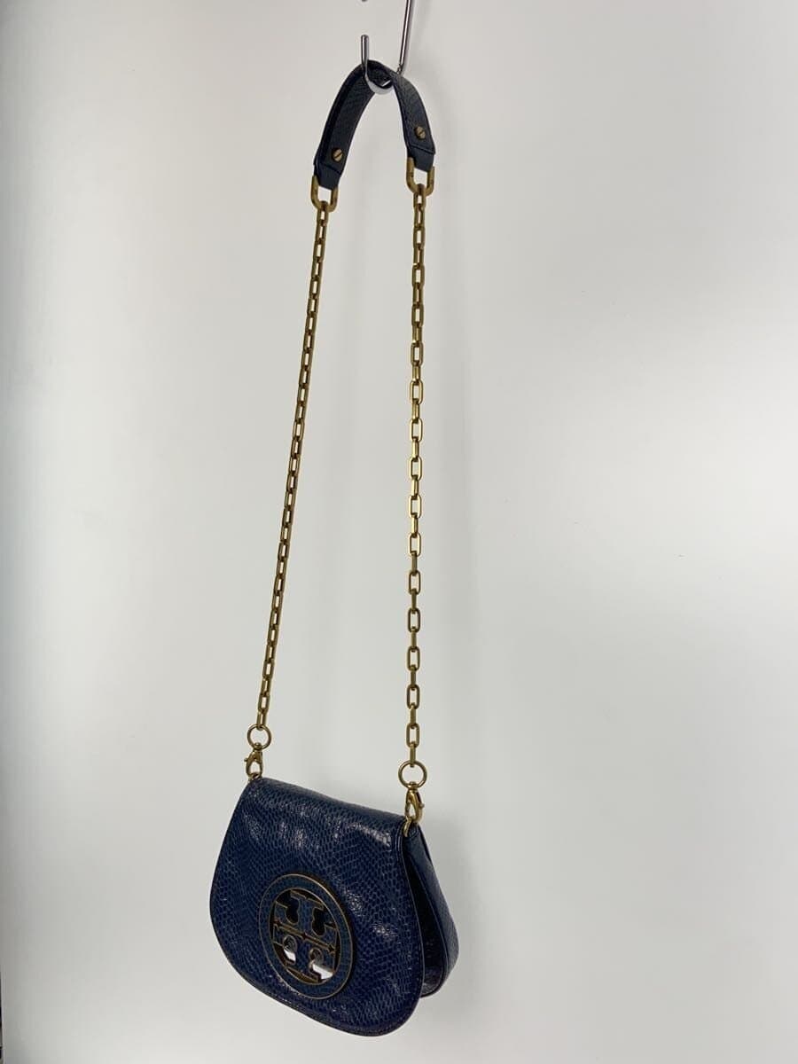 TORY BURCH Chain Shoulder Bag Leather BLU 2