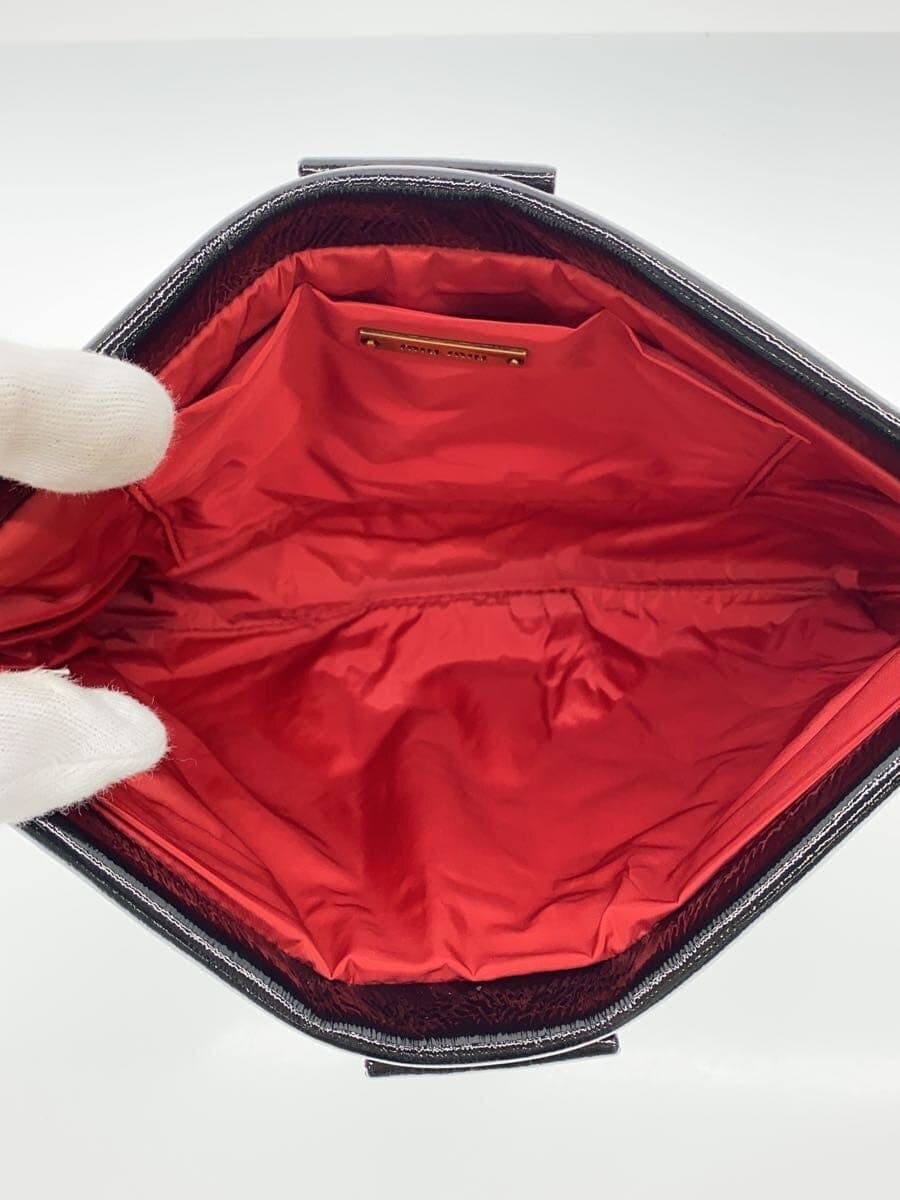 MIU MIUMIU MIU Miu Miu Pouch Enamel Black Clutch 6