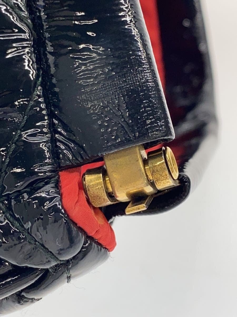 MIU MIUMIU MIU Miu Miu Pouch Enamel Black Clutch 7