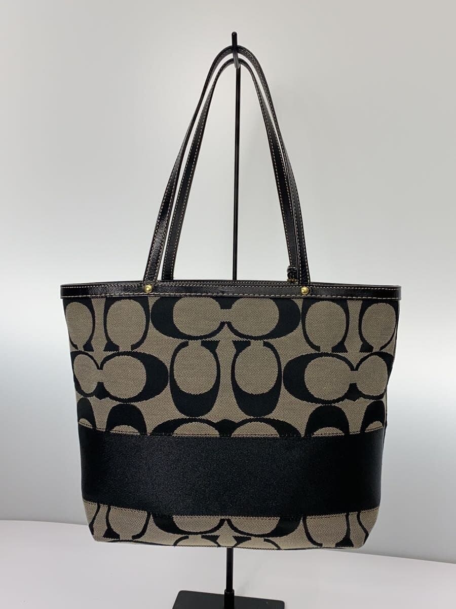 COACH Handbag_Signature Canvas BLK 3