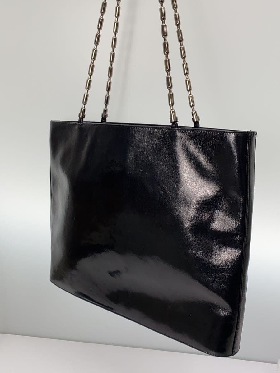 PLINIO VISONA Shoulder Bag Leather BLK Solid 2