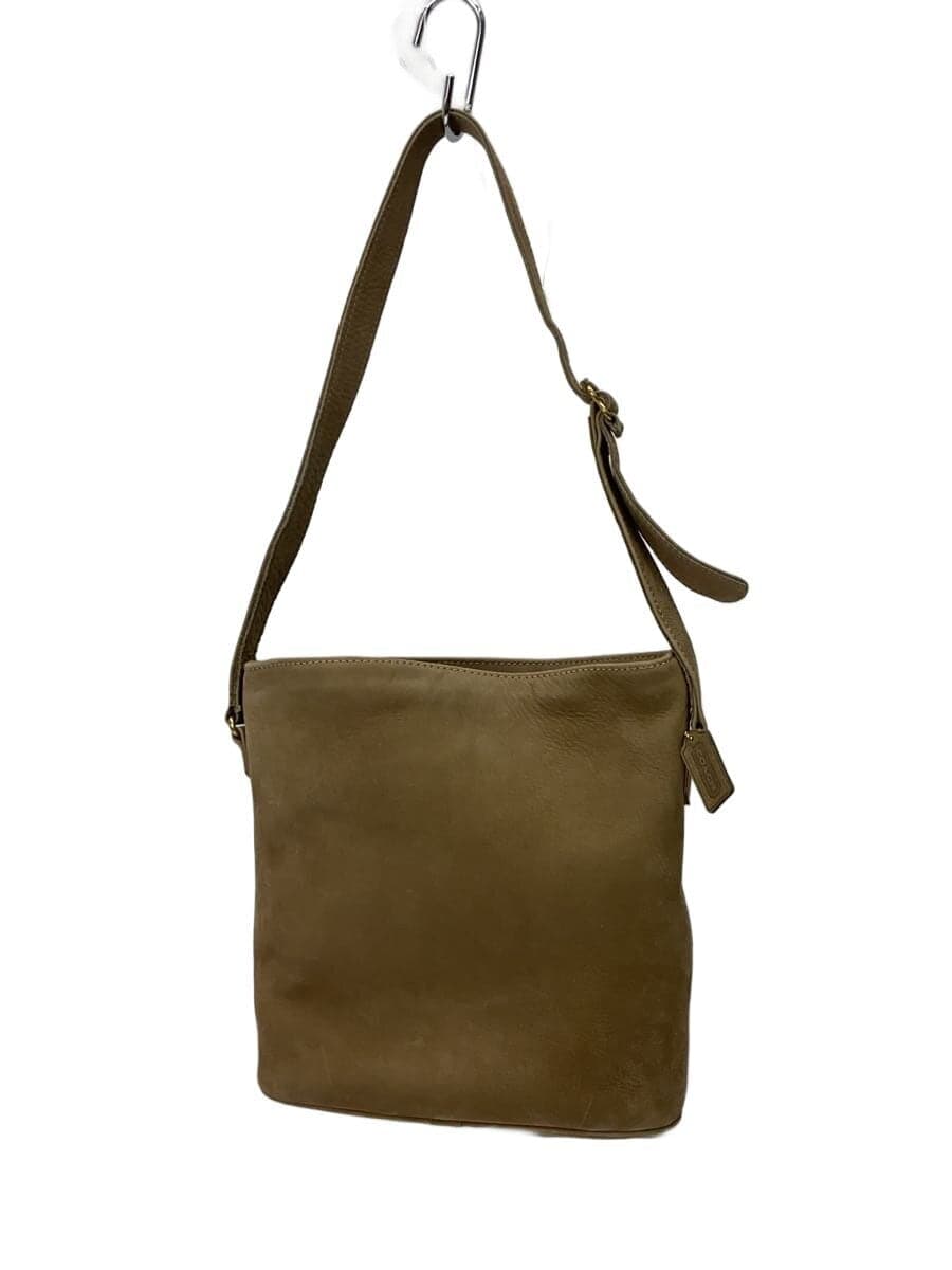 COACH Shoulder Bag Leather BEG 4932