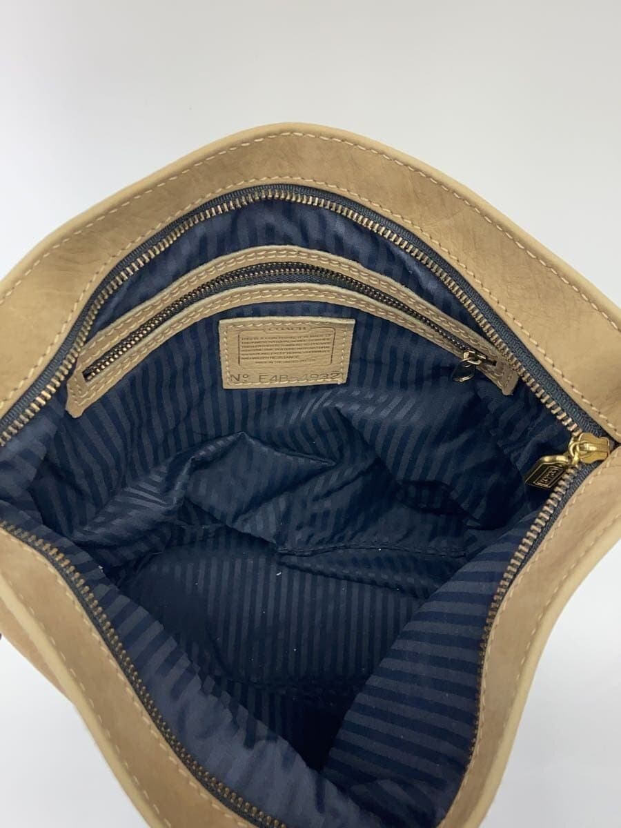 COACH Shoulder Bag Leather BEG 4932 6