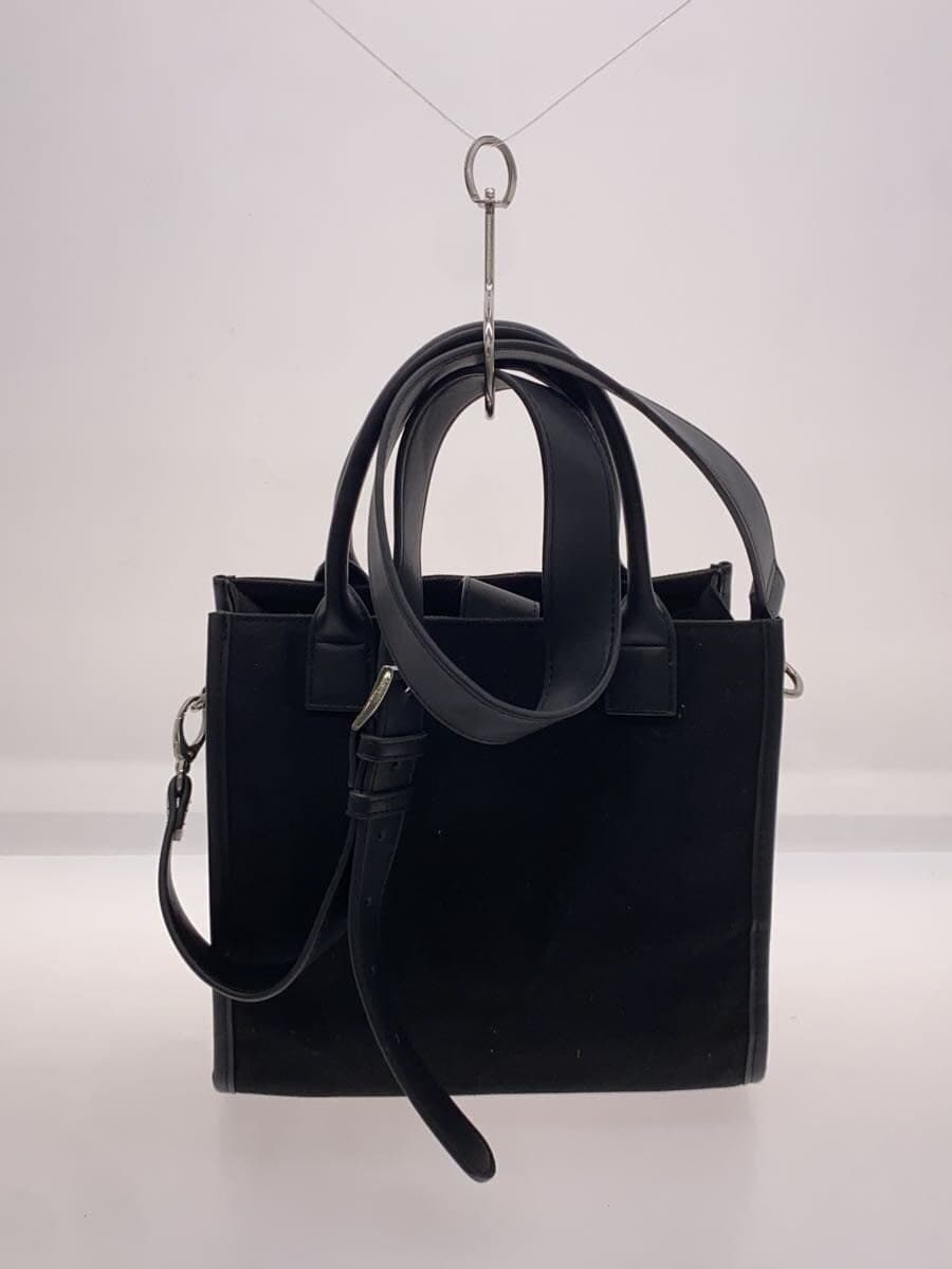 Other Brands CDL TOKYO Tote Bag Canvas Black Solid Color 3