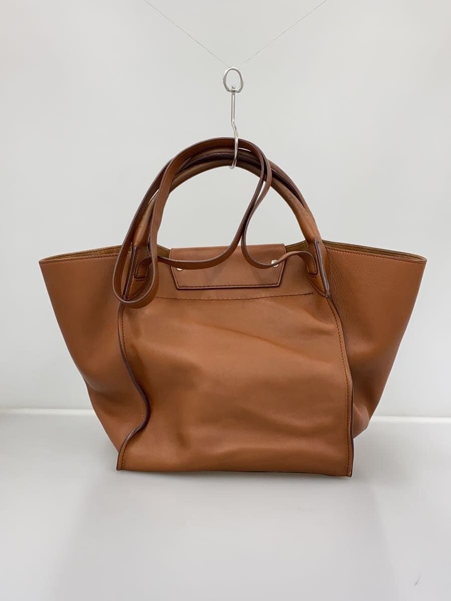 CELINE Big Bag Small 2-Way Tote Bag Leather Brown 3