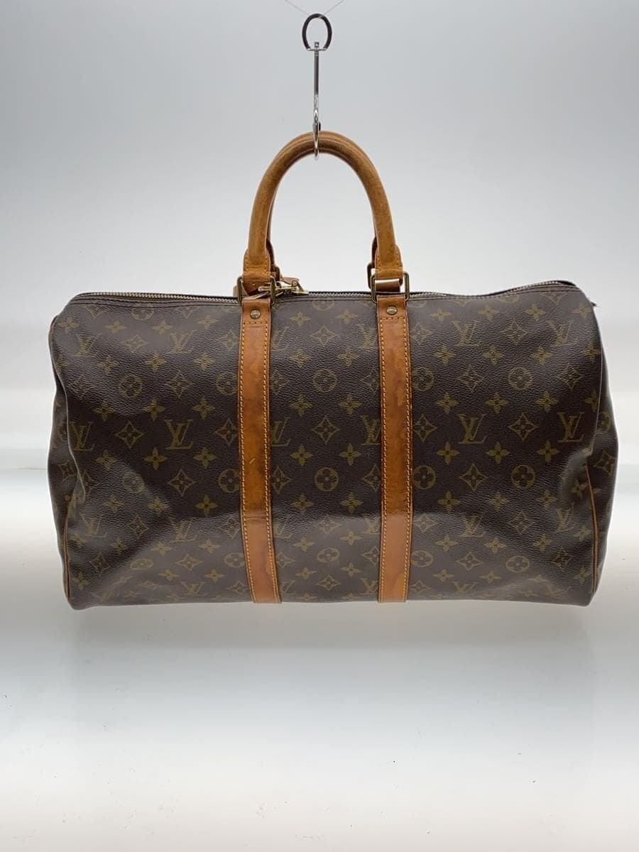 LOUIS VUITTON Keepall 45_Monogram Canvas PVC BRW 3