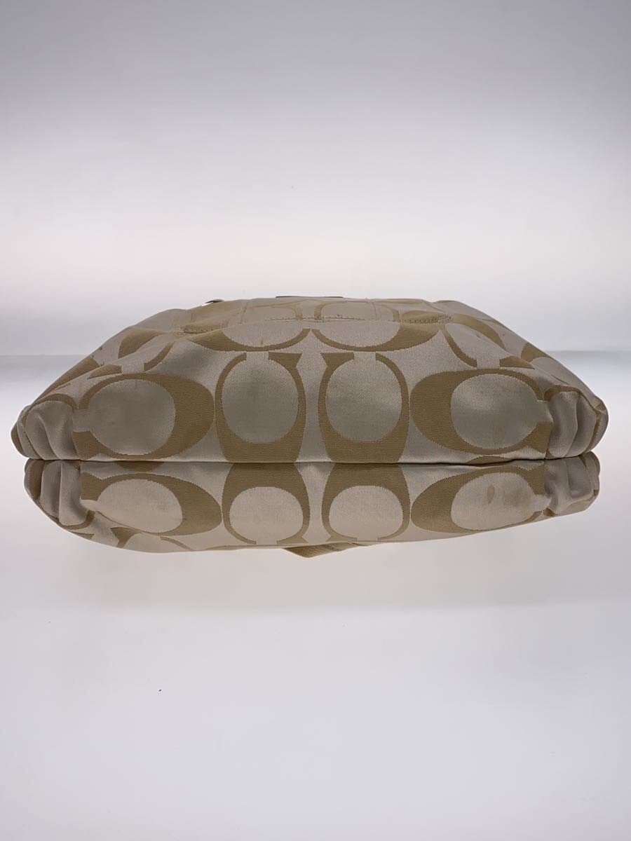 COACH Shoulder Bag_Signature Canvas BEG 4