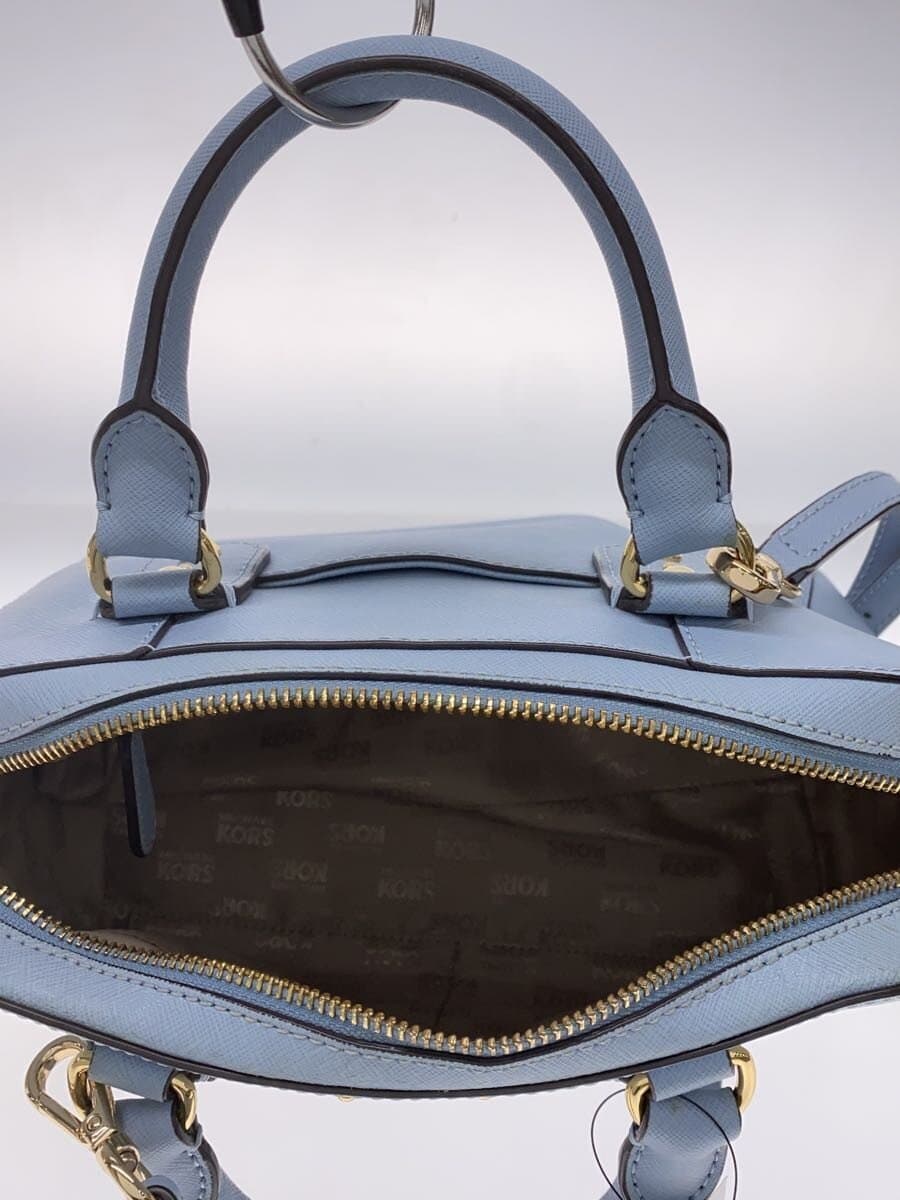 MICHAEL KORS Small Satchel Handbag BLU 35S3GSAS1L 2-Way 6