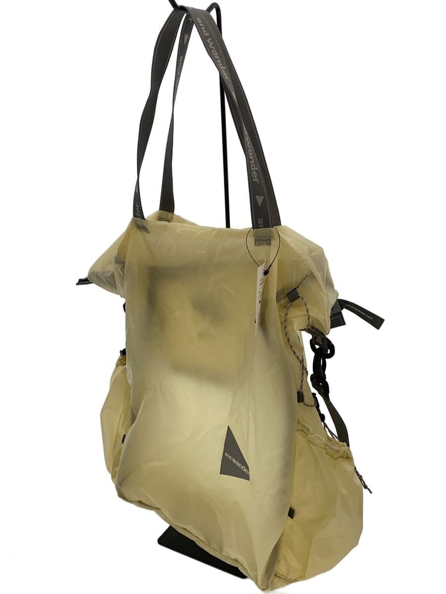 and wander Sil Tote Bag Nylon Off White 2