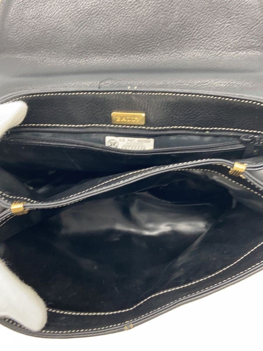 BALLY Shoulder Bag Leather BLK 6