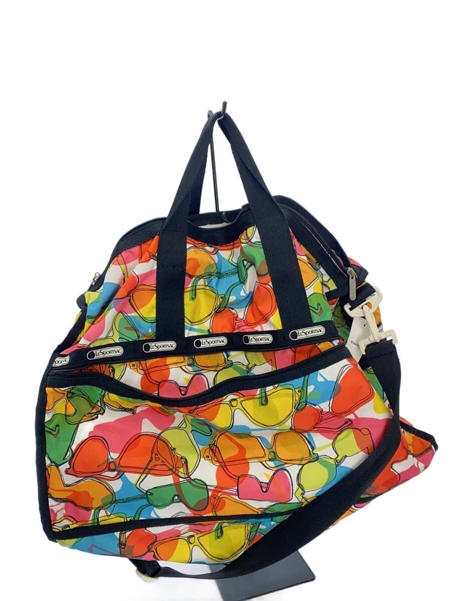 LESPORTSAC Boston Bag Nylon All Over Pattern Glasses Pattern 3
