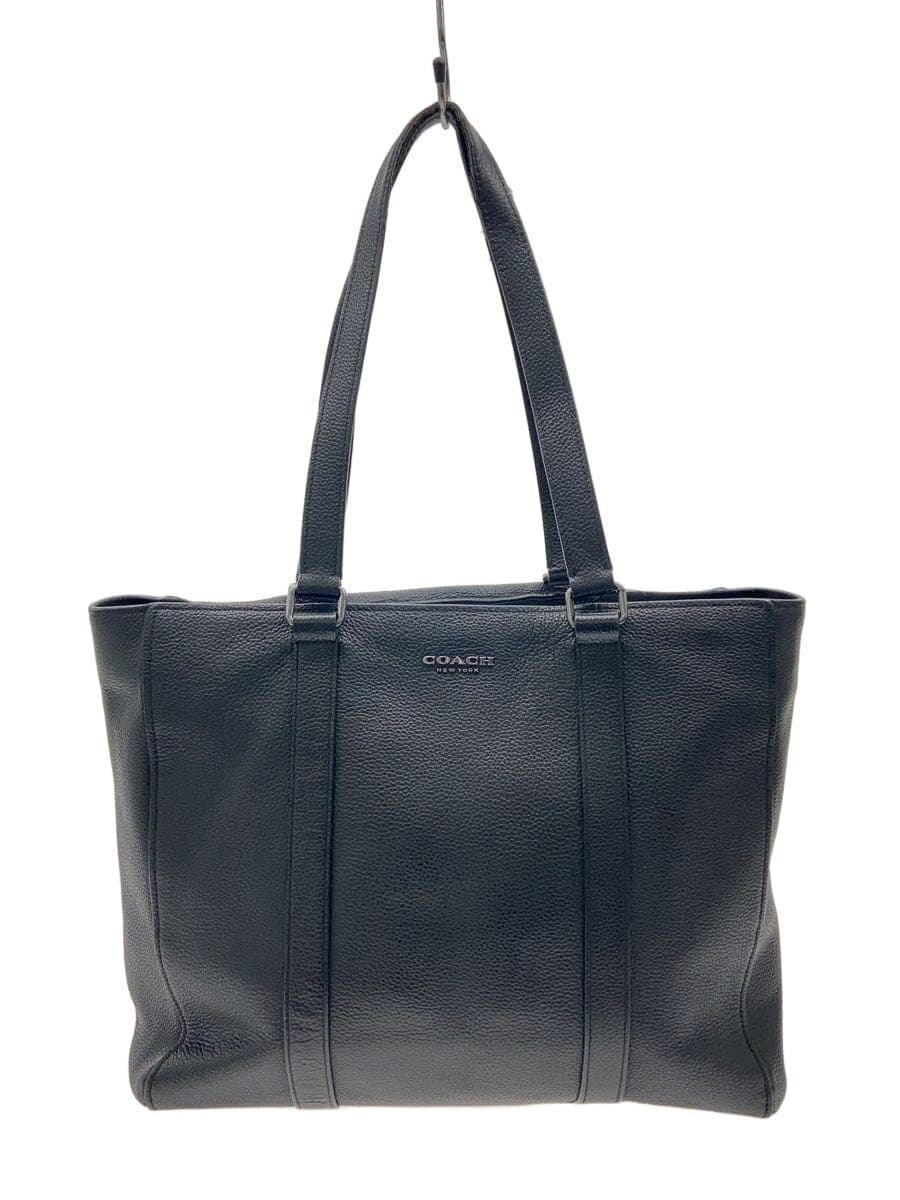 COACH Hudson Double Handle Tote Leather BLK C8157
