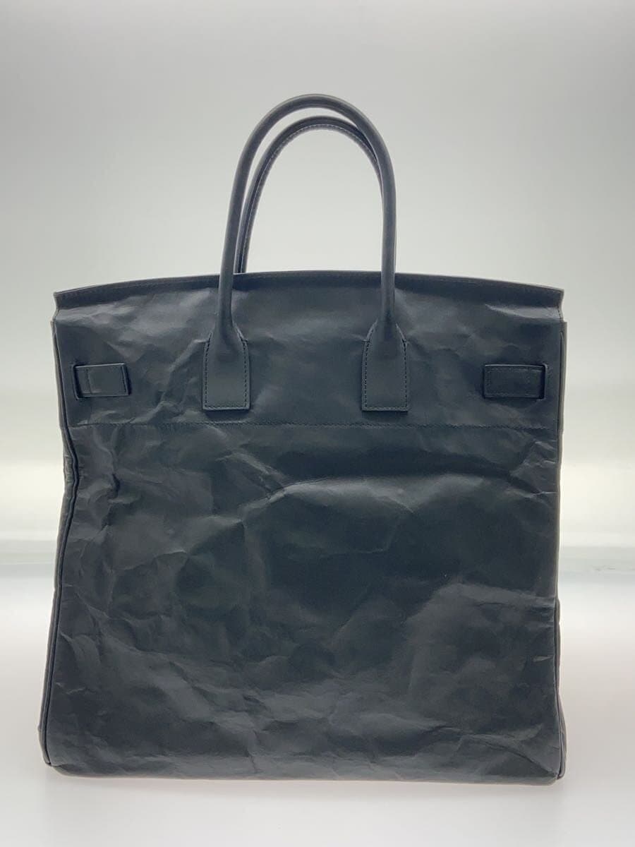 DUREN tote bag leather black plain dur-ma001 3