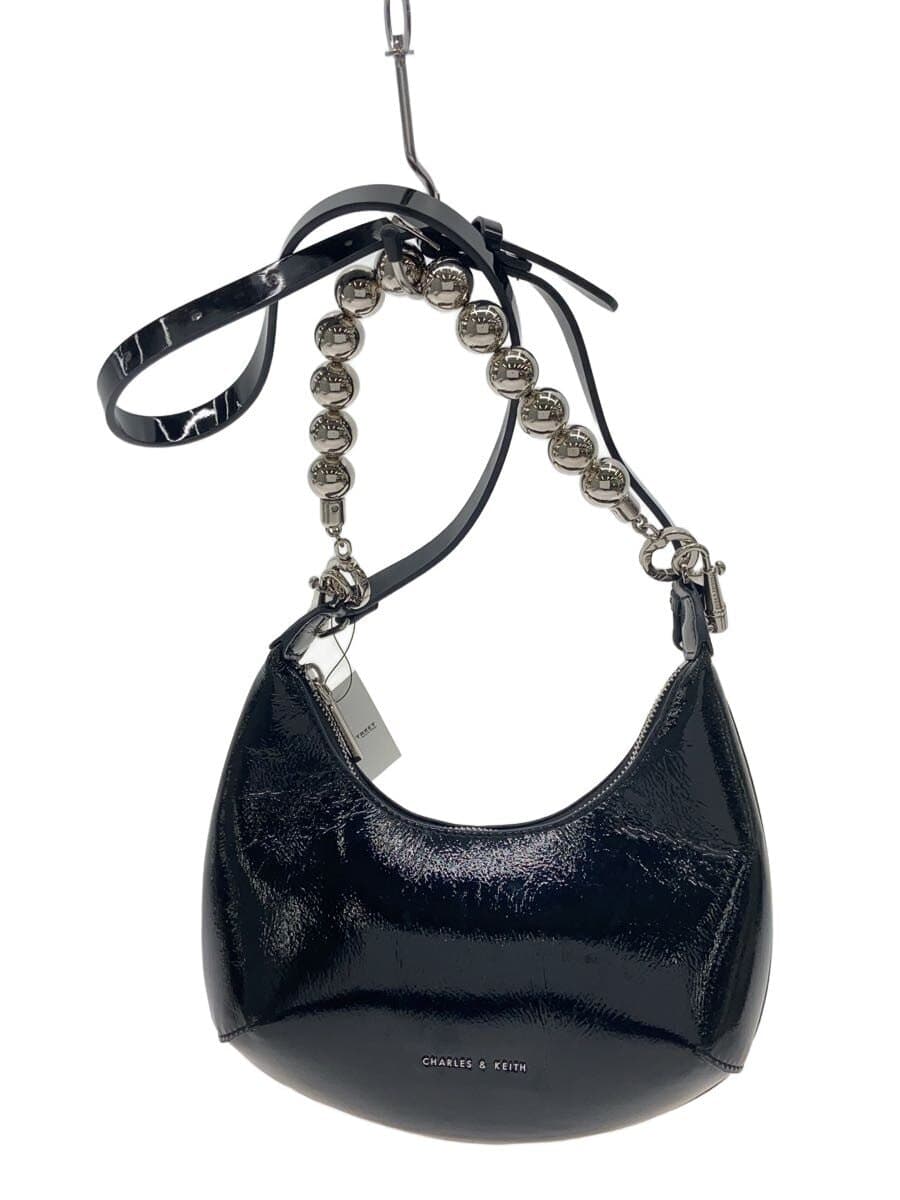 CHARLES&KEITH Curve Hobo Bag Handbag -- BLK