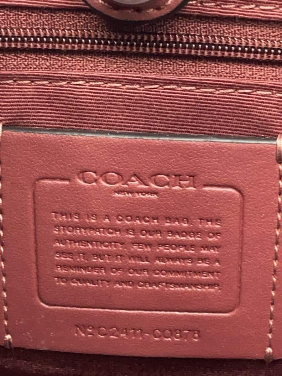 COACH handbag canvas black all-over pattern CQ878 5