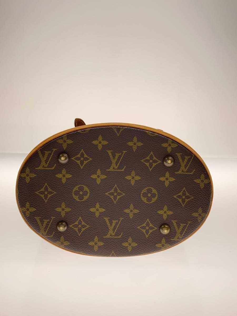 LOUIS VUITTON Petit Bucket_Monogram Canvas PVC BRW 4