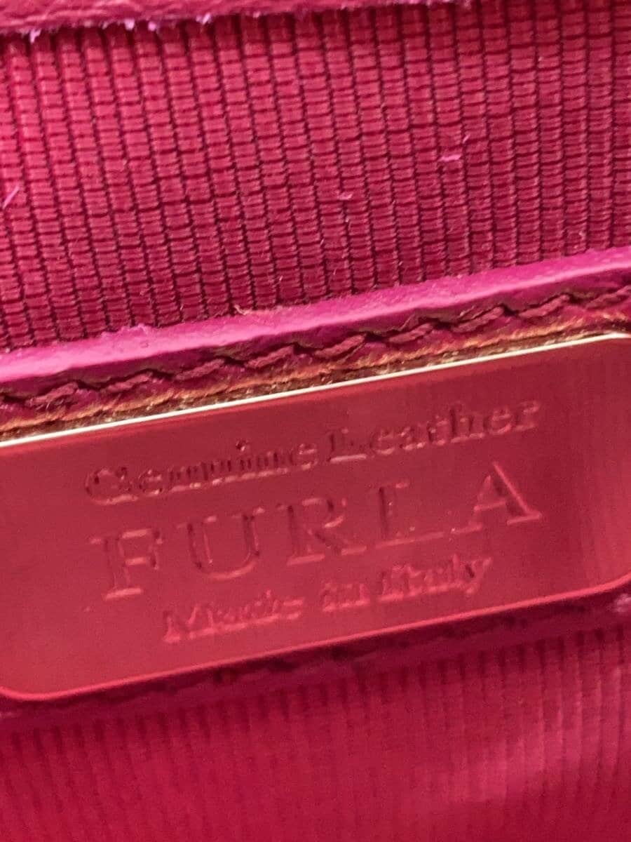 FURLA Shoulder Bag Leather BEG Floral Print 007554560 5