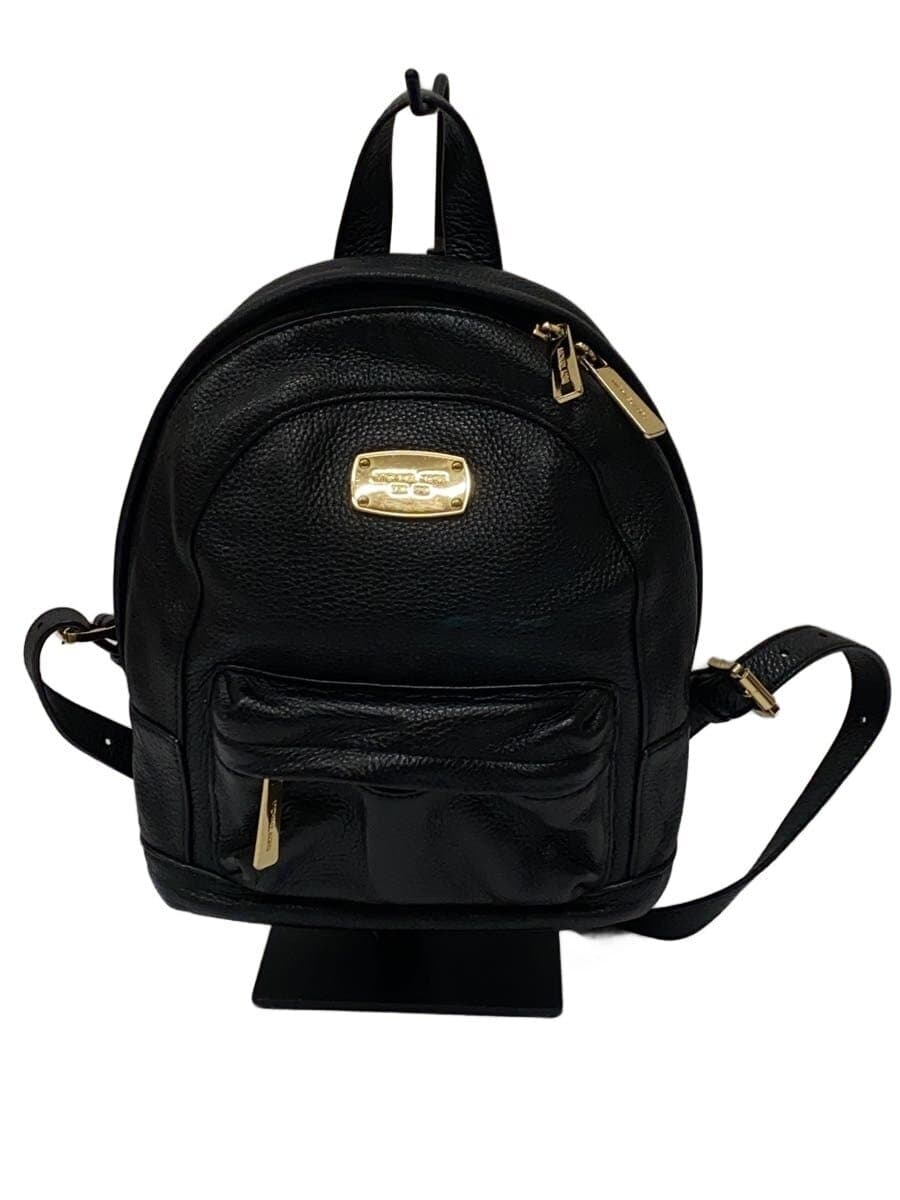 MICHAEL KORS Backpack Leather Black Solid Color