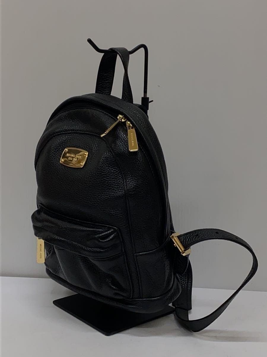 MICHAEL KORS Backpack Leather Black Solid Color 2