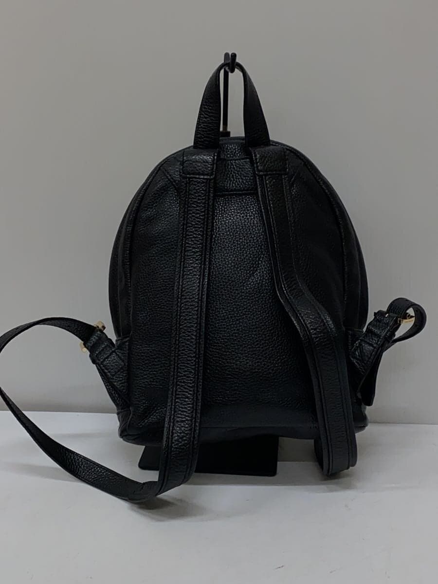 MICHAEL KORS Backpack Leather Black Solid Color 3