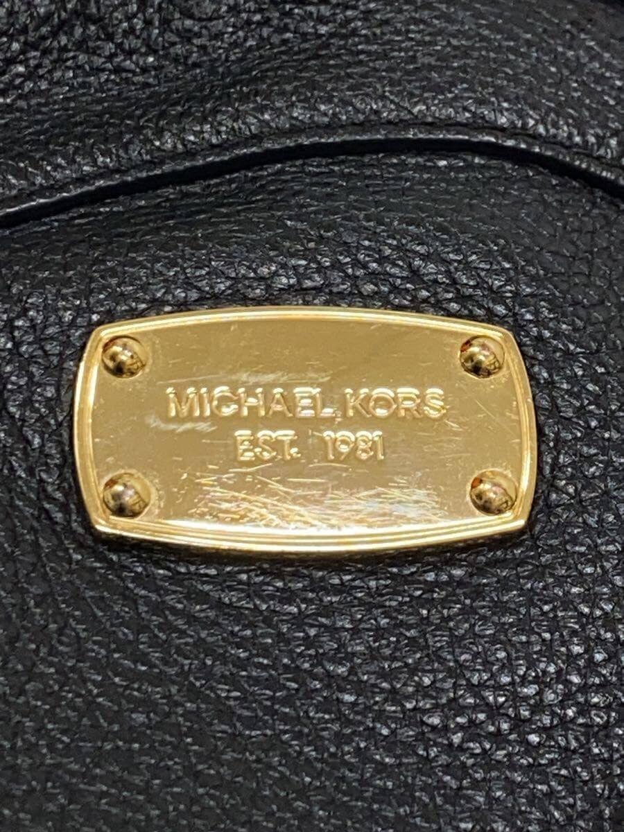 MICHAEL KORS Backpack Leather Black Solid Color 5