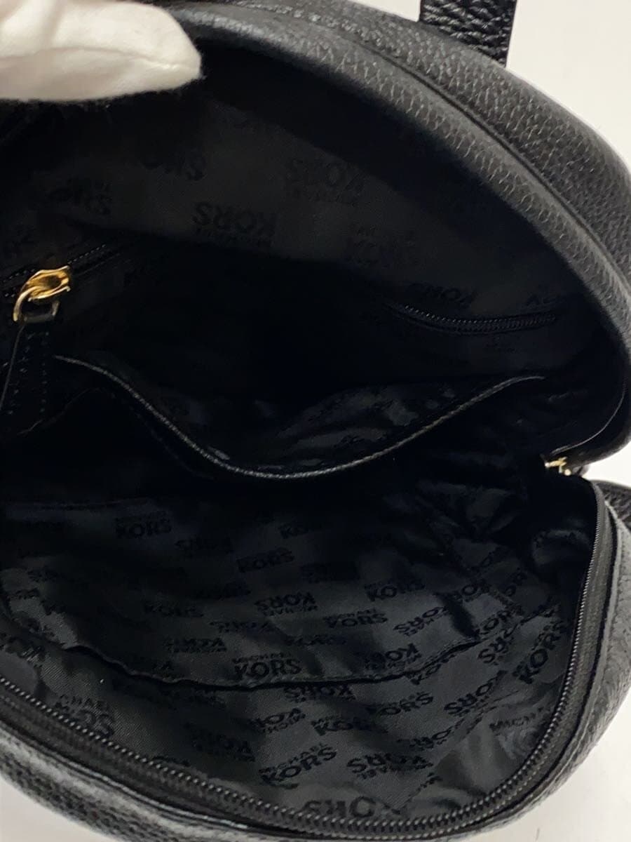 MICHAEL KORS Backpack Leather Black Solid Color 6