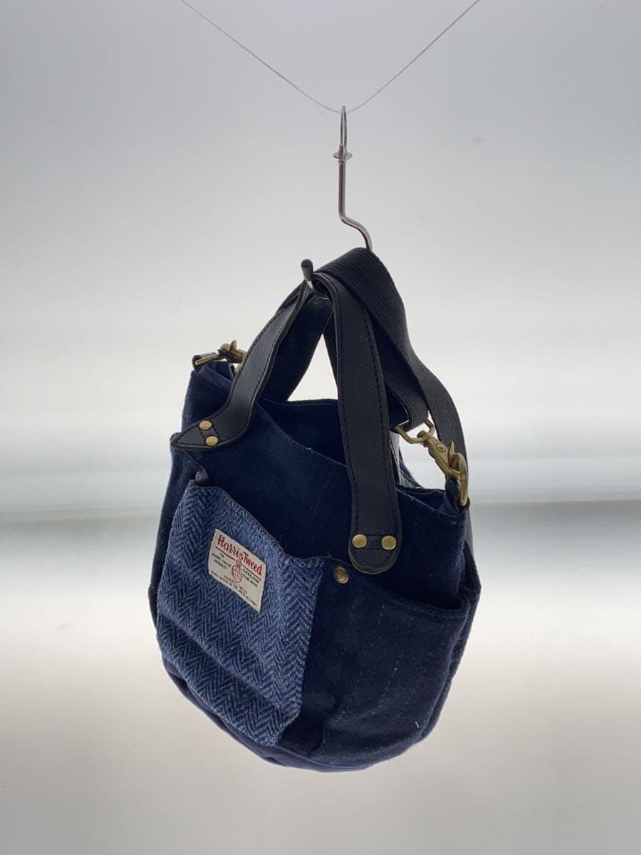 Folna Handbag Wool NVY Stripe 2