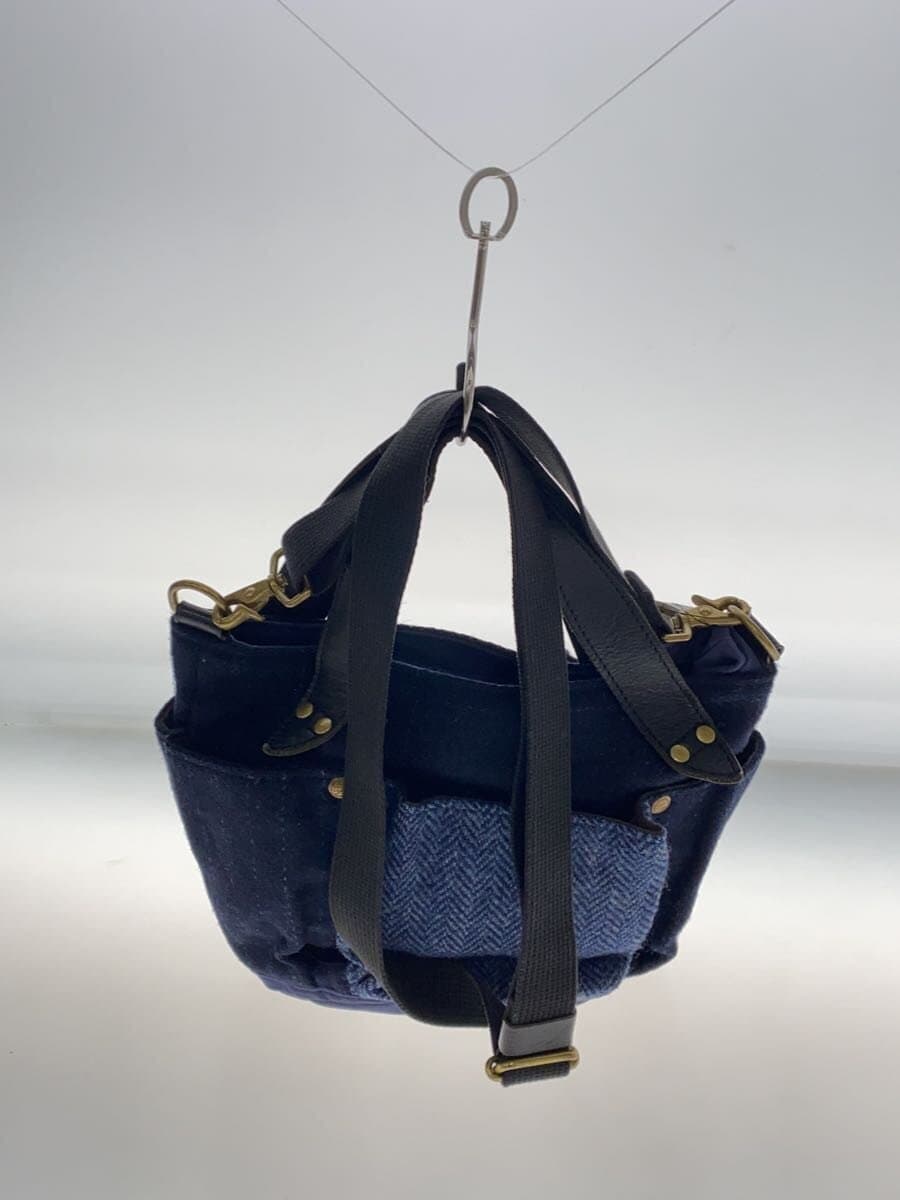 Folna Handbag Wool NVY Stripe 3