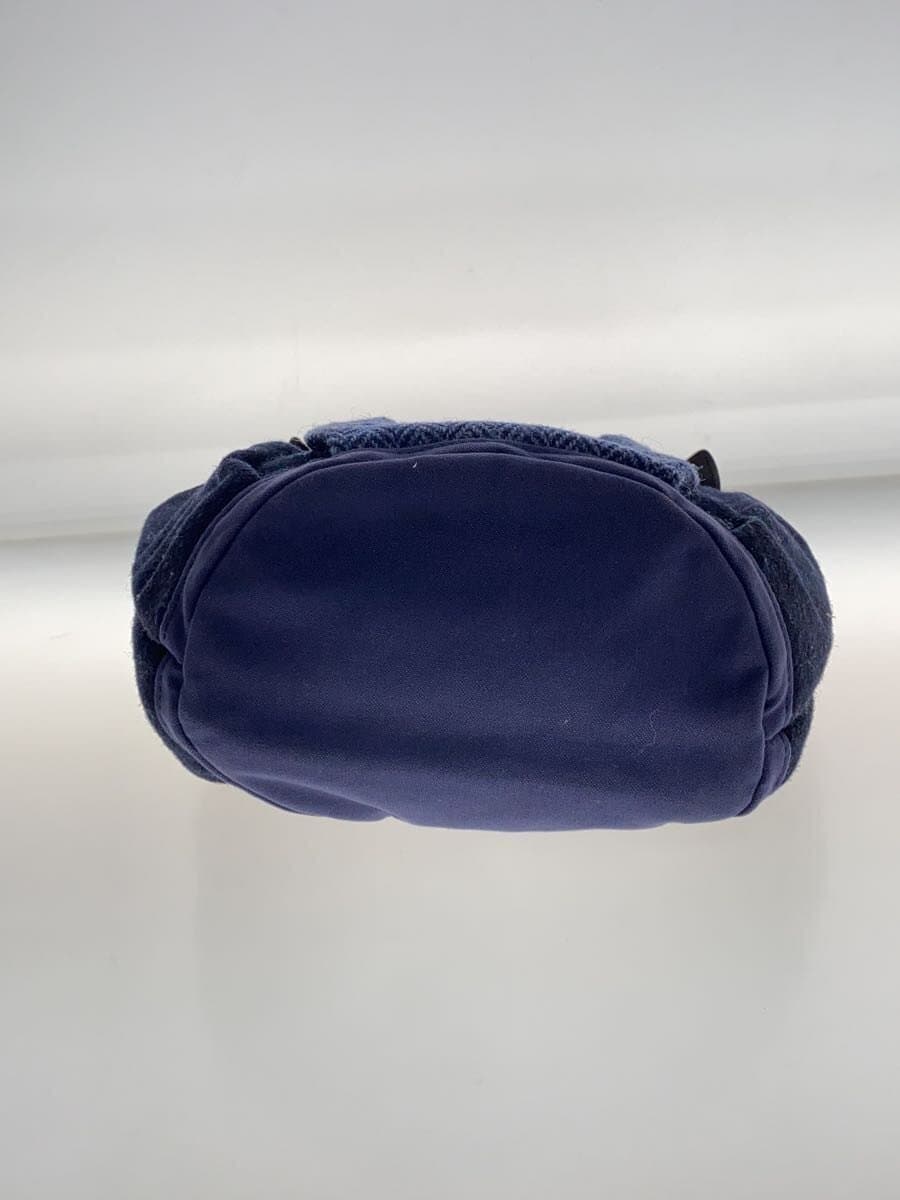 Folna Handbag Wool NVY Stripe 4