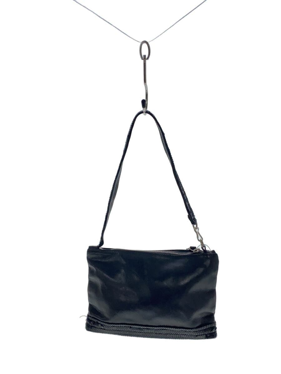 vanessabruno Shoulder Bag Leather BLK Solid