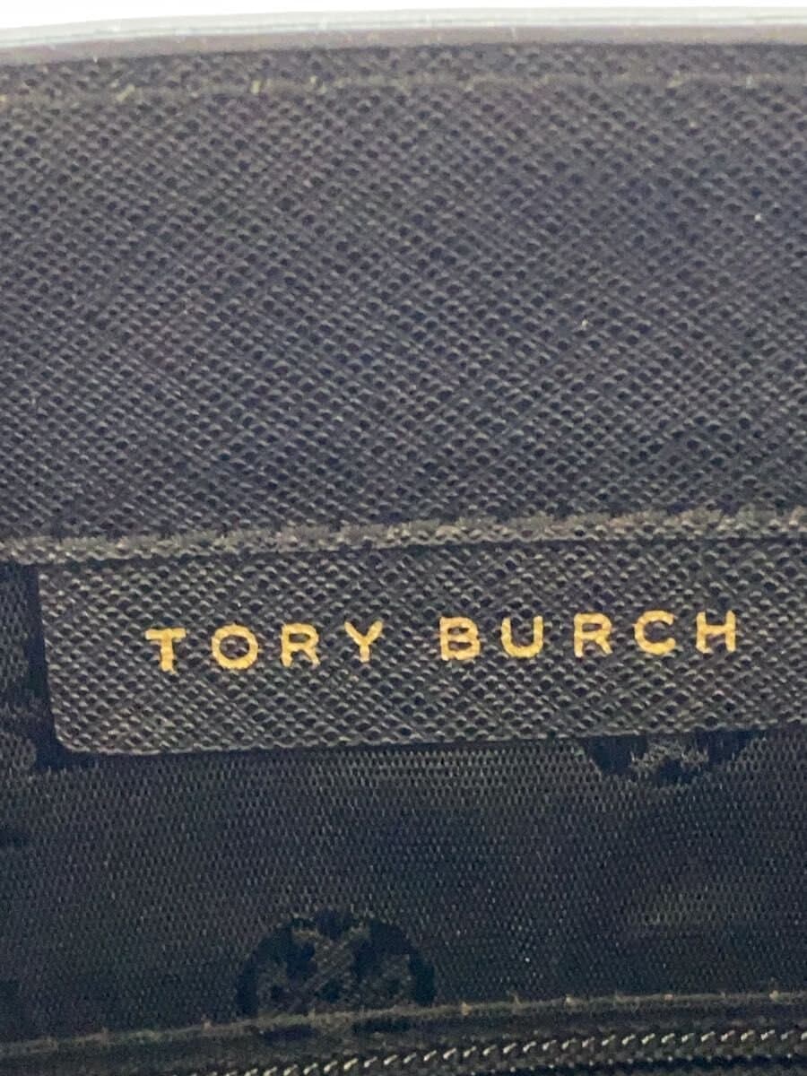TORY BURCH Tote Bag Leather Black Solid Color 5