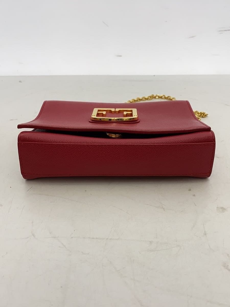 FURLA Shoulder Bag Leather RED Solid 4