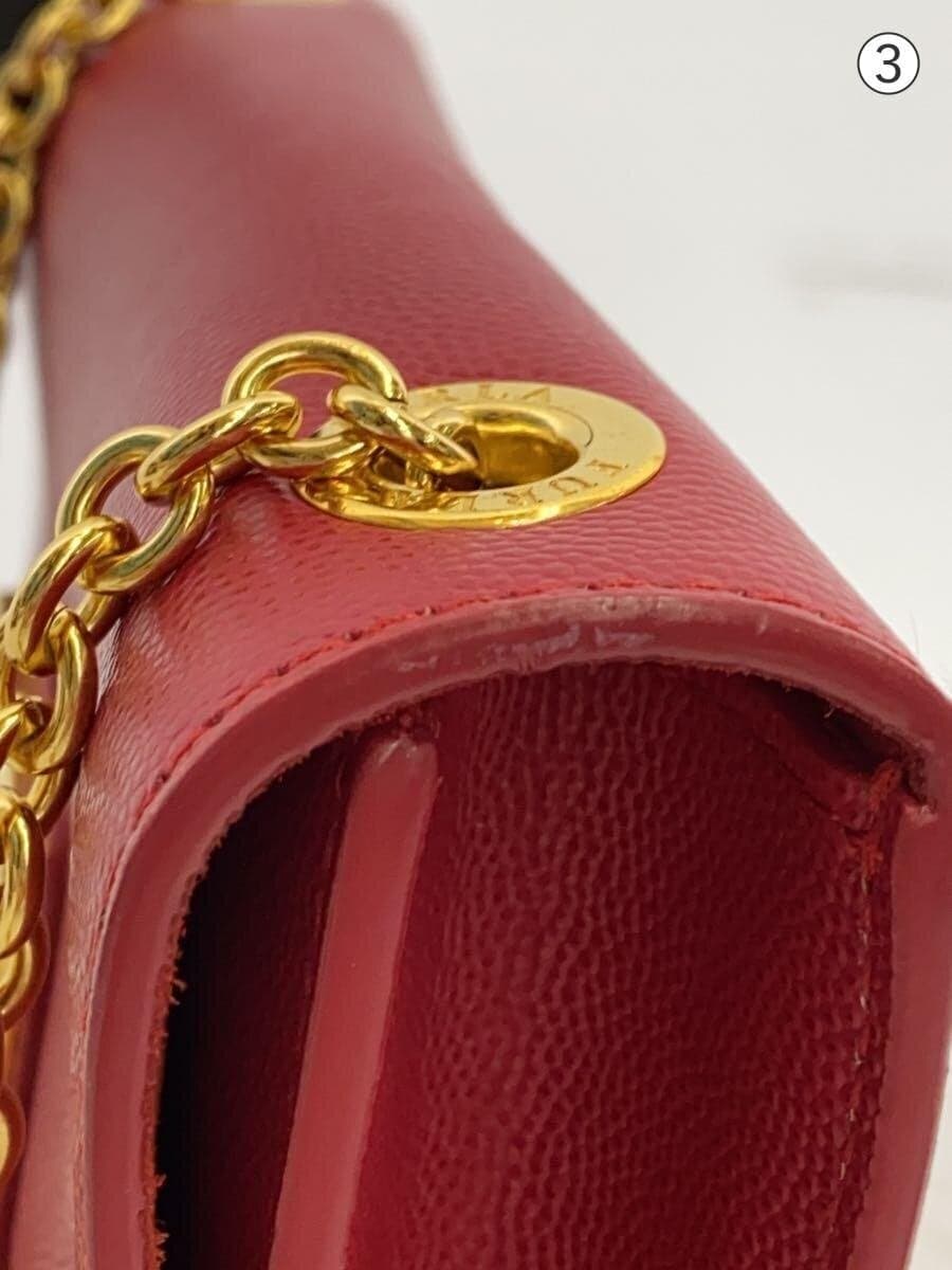 FURLA Shoulder Bag Leather RED Solid 9