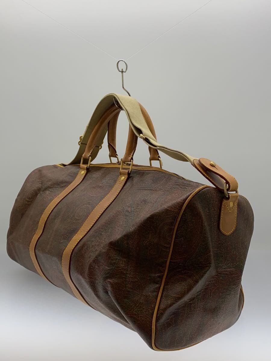 ETRO※Leather deterioration, peeling of plating present Boston bag Leather BRW 2