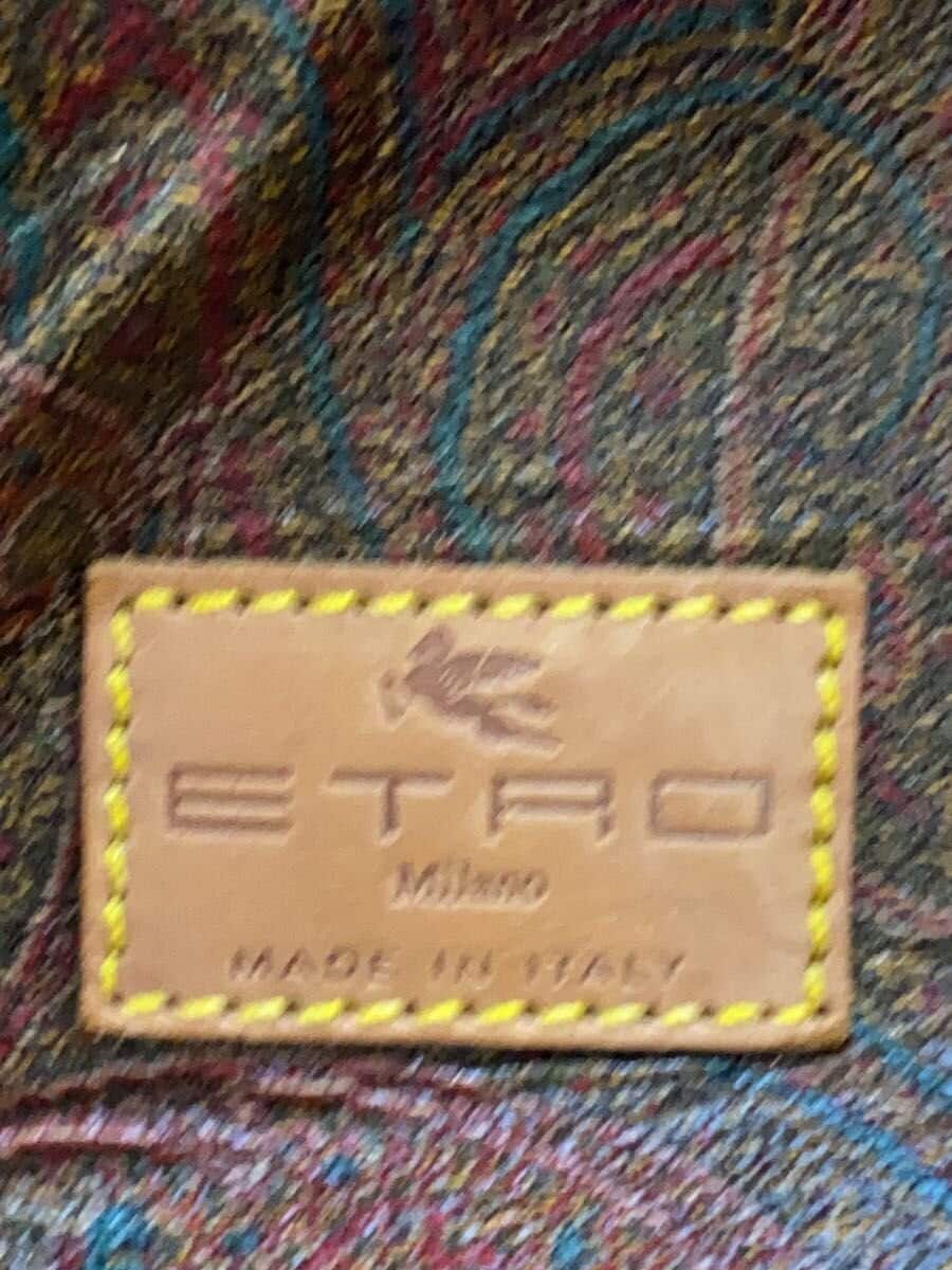 ETRO※Leather deterioration, peeling of plating present Boston bag Leather BRW 5