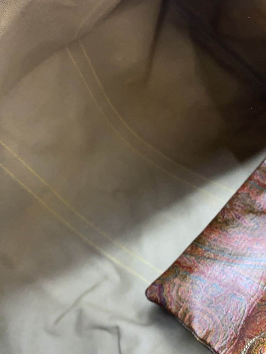 ETRO※Leather deterioration, peeling of plating present Boston bag Leather BRW 6