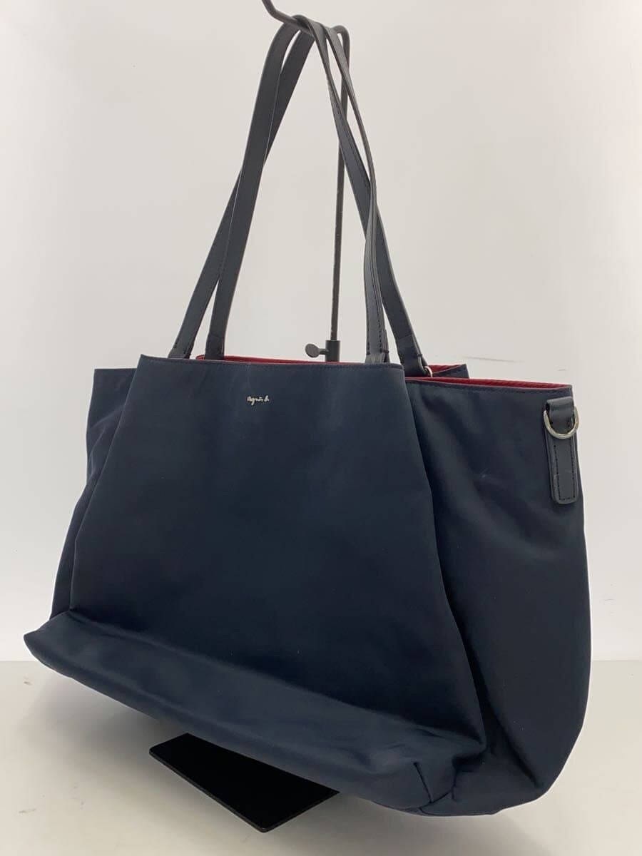 agnes b. Tote Bag NVY Solid 2