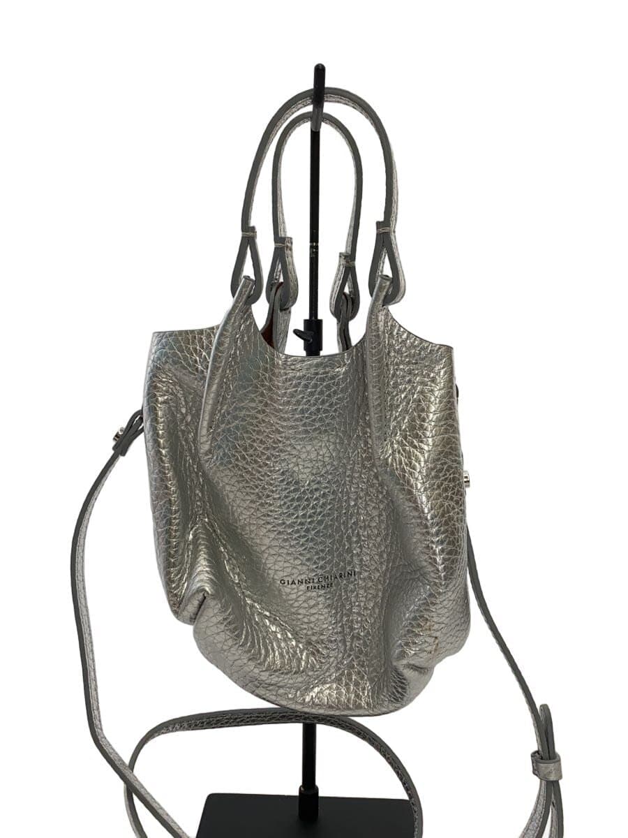GIANNI CHIARINI Shoulder Bag SLV Solid