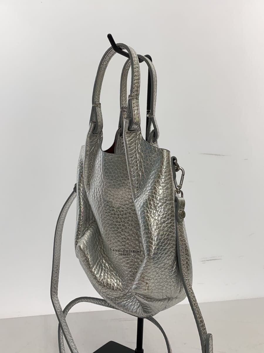 GIANNI CHIARINI Shoulder Bag SLV Solid 2