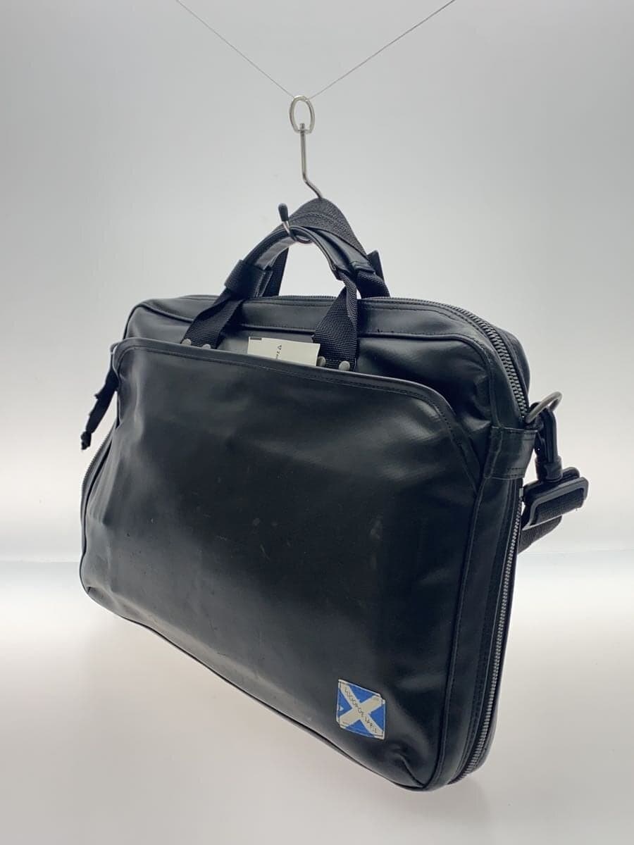 LUGGAGE LABEL Briefcase Leather BLK Solid 3862-1021 2