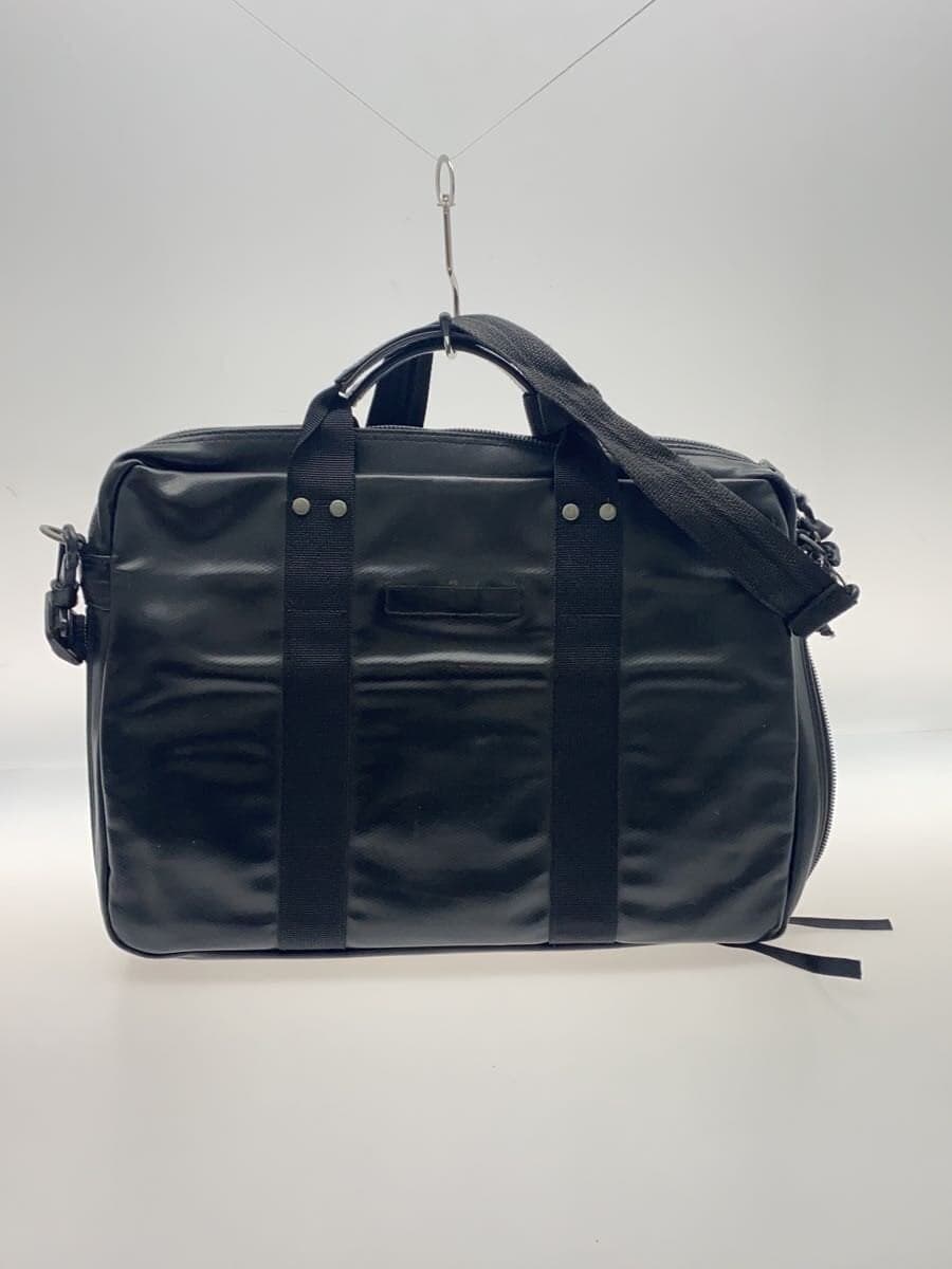 LUGGAGE LABEL Briefcase Leather BLK Solid 3862-1021 3