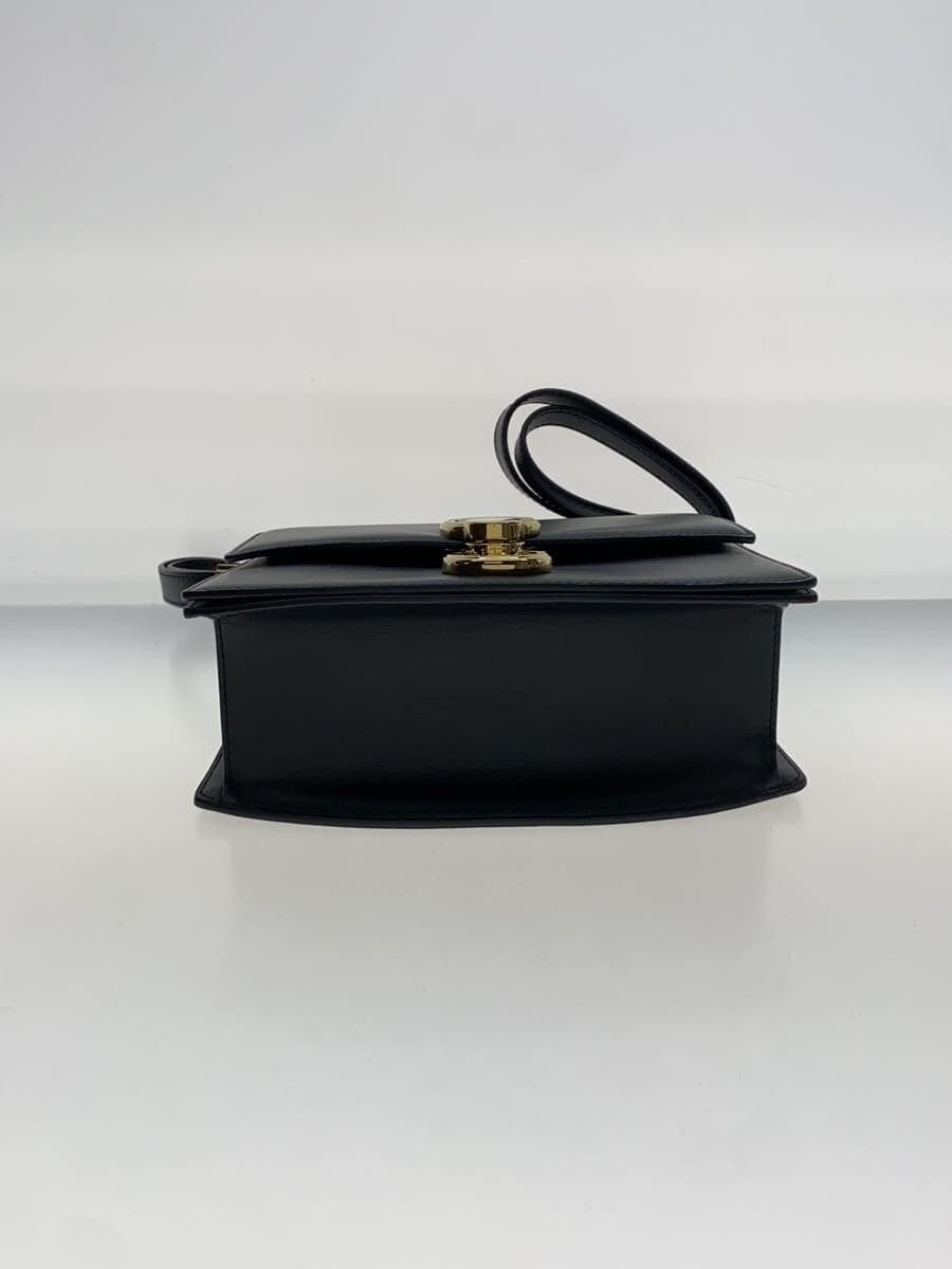 CAFUNE Shoulder Bag Leather Black Plain 4