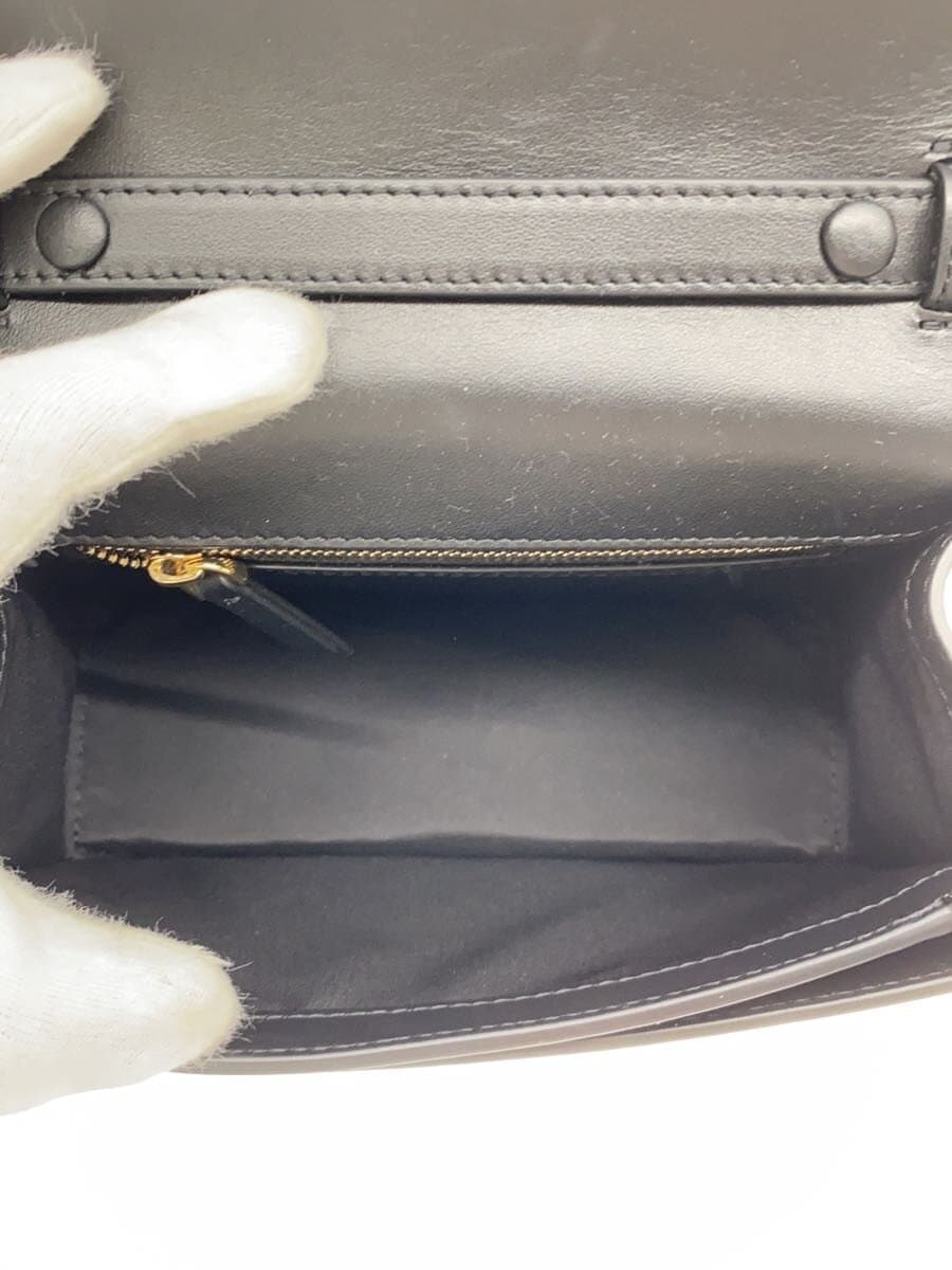 CAFUNE Shoulder Bag Leather Black Plain 6