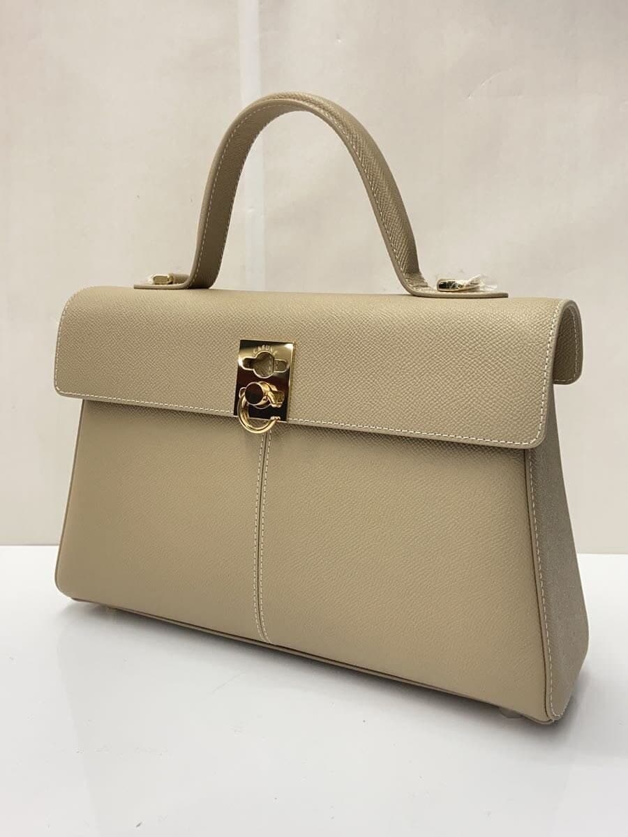 CAFUNE Shoulder Bag Leather CRM Plain 2