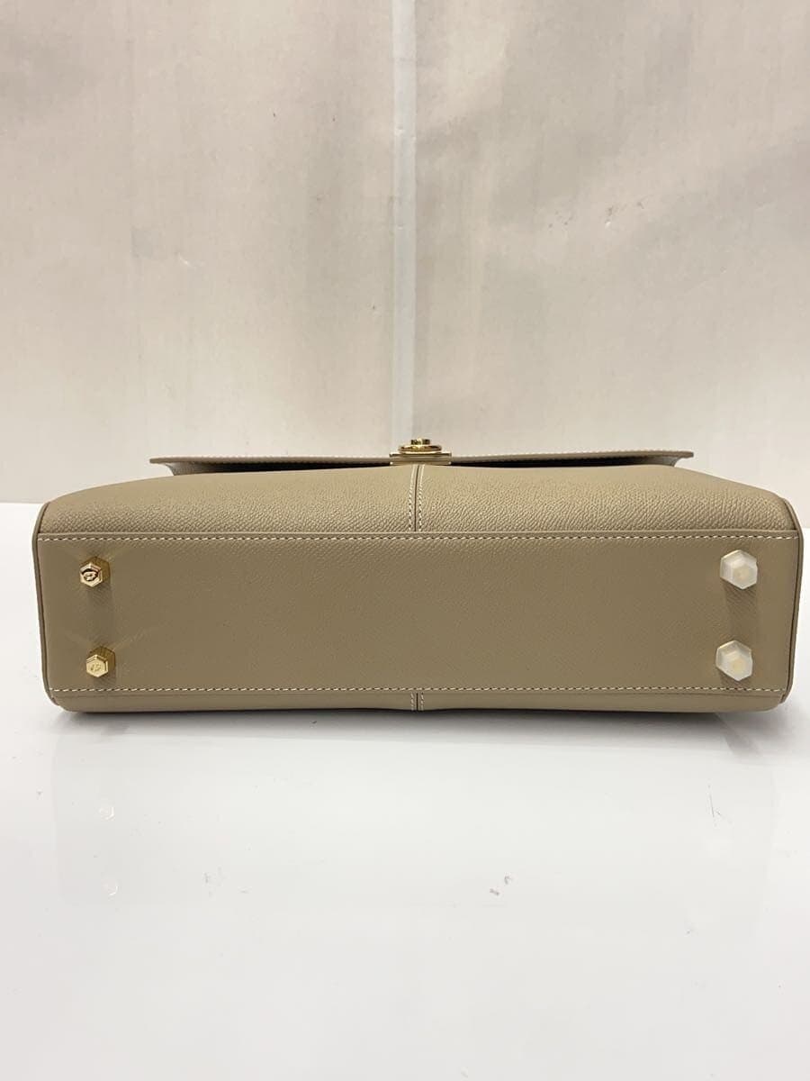 CAFUNE Shoulder Bag Leather CRM Plain 4