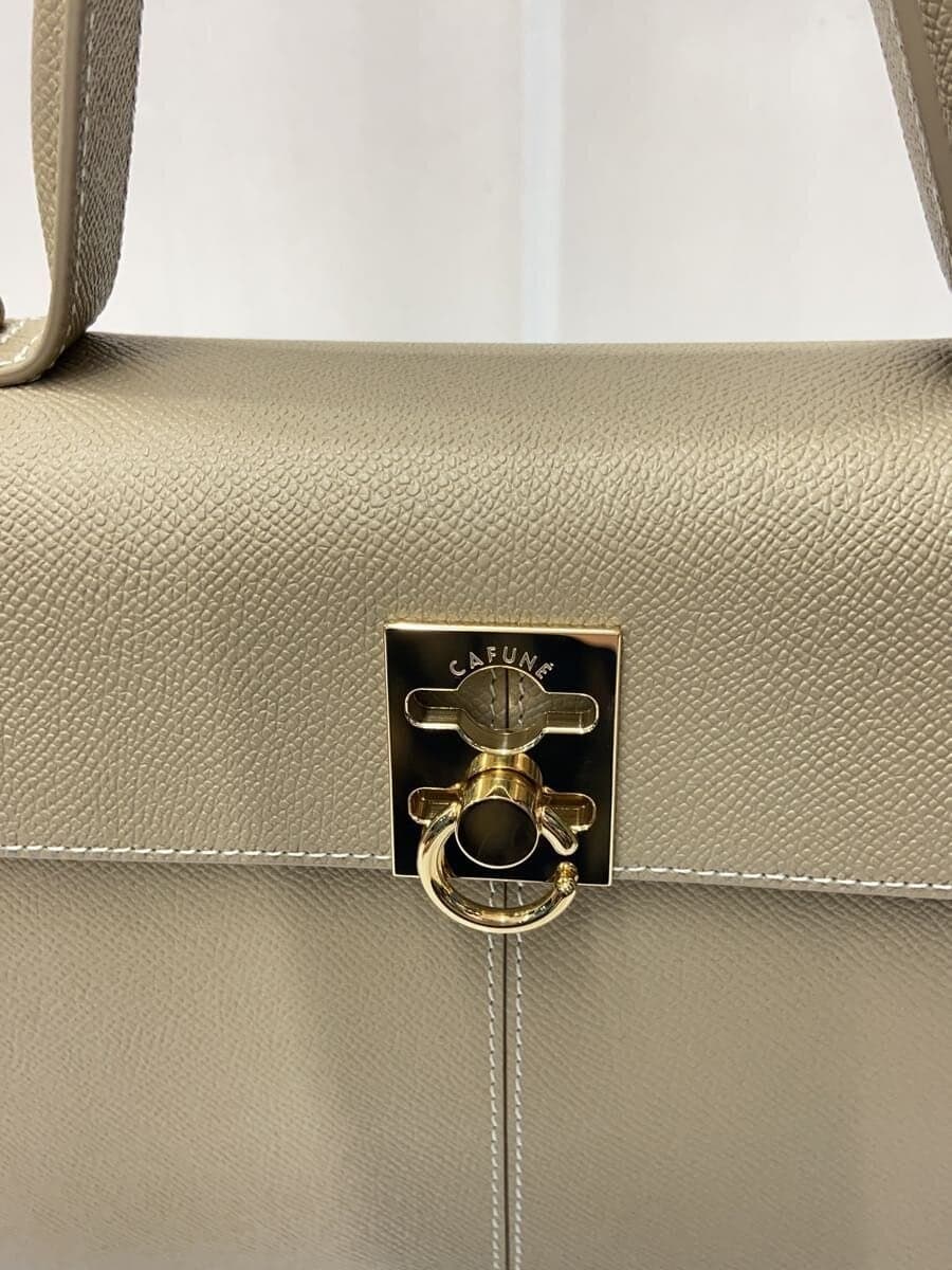 CAFUNE Shoulder Bag Leather CRM Plain 5