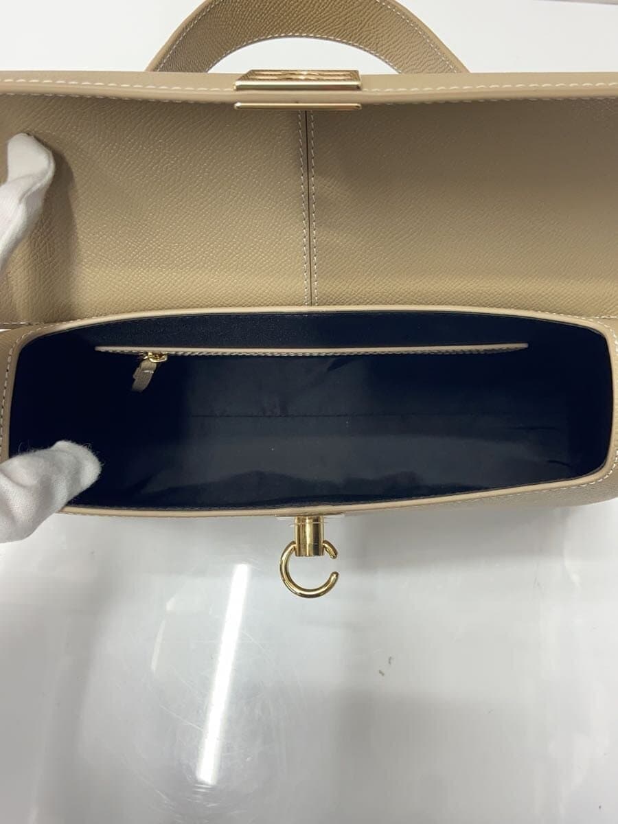 CAFUNE Shoulder Bag Leather CRM Plain 6