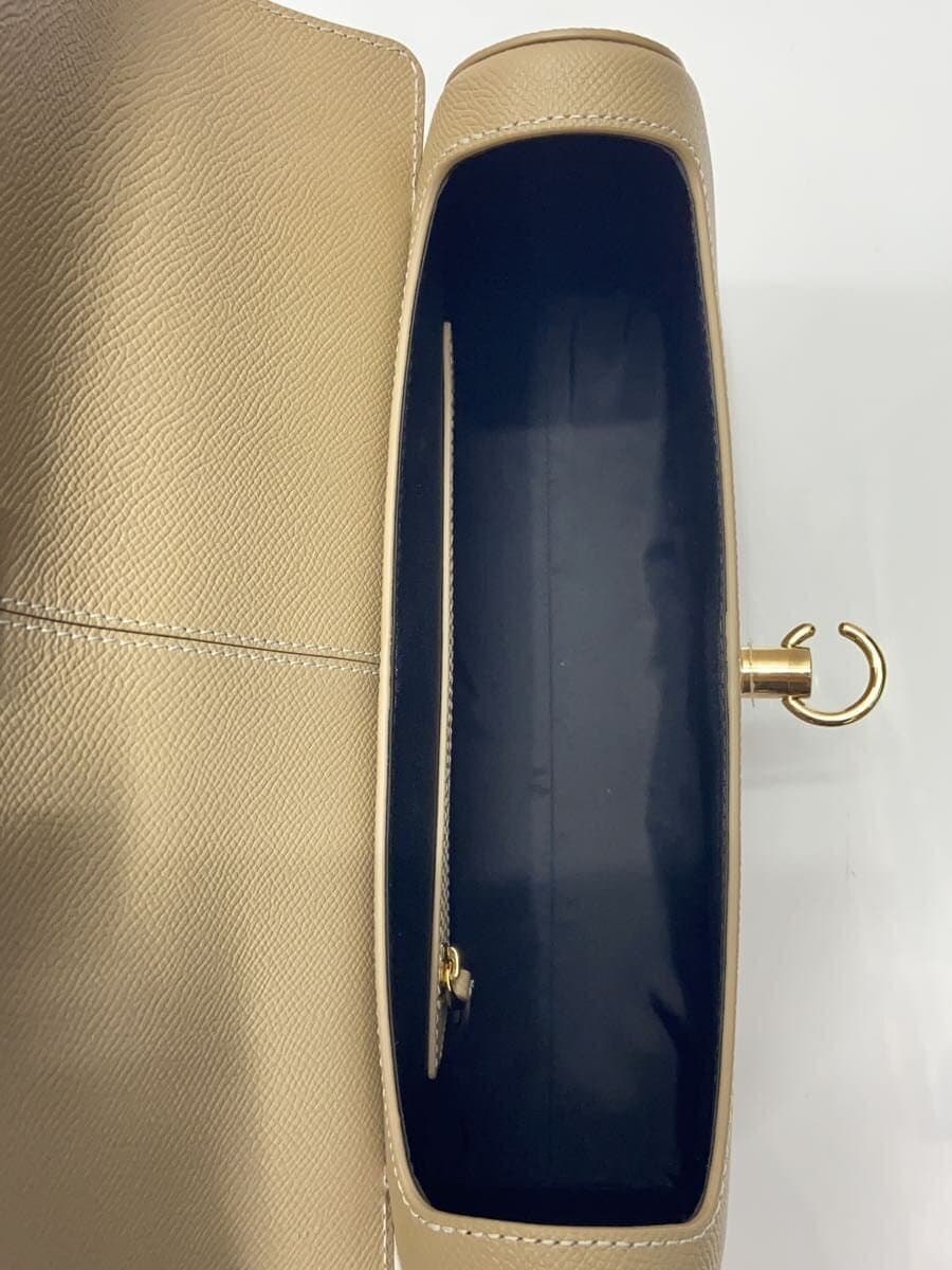 CAFUNE Shoulder Bag Leather CRM Plain 7